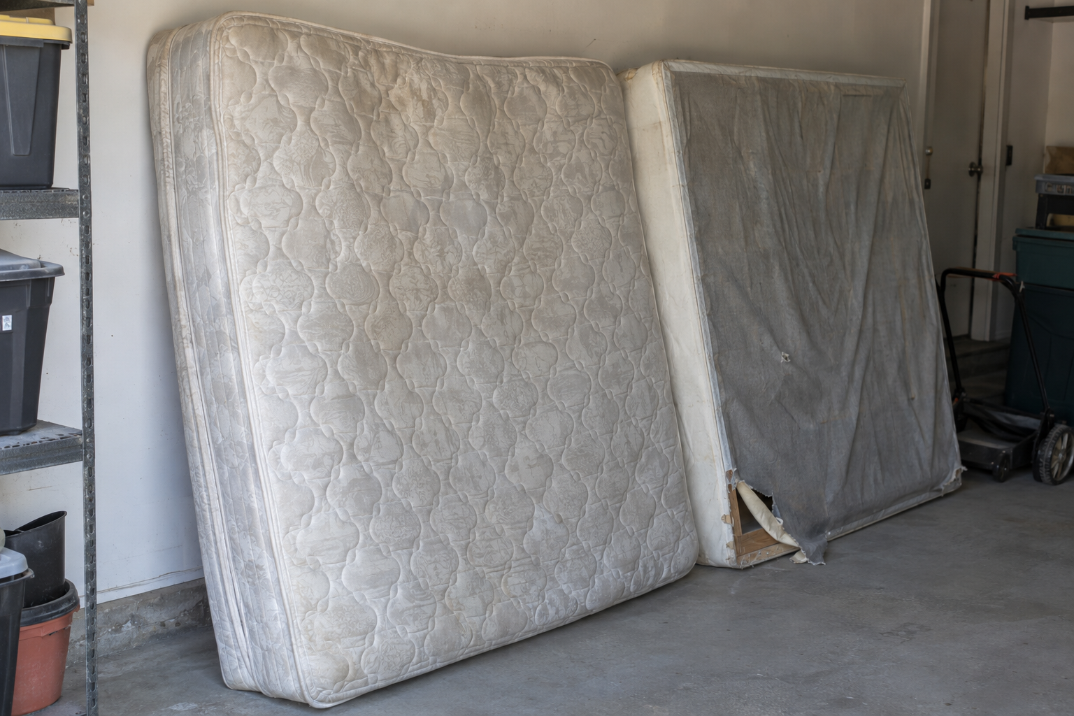 mattress removal of a mattress and box spring in Phoenix